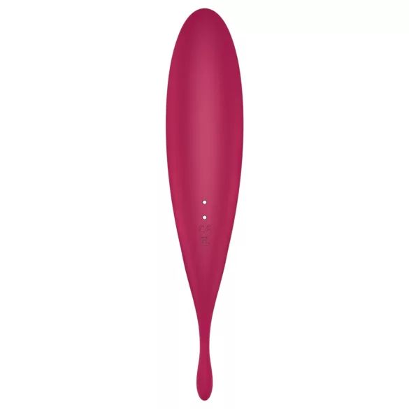 Satisfyer Twirling Pro - Vibromasseur clitoridien contrôlé par application (rouge)