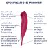 Satisfyer Twirling Pro - Intelligent 2en1 vibro pour clitoris (rouge)