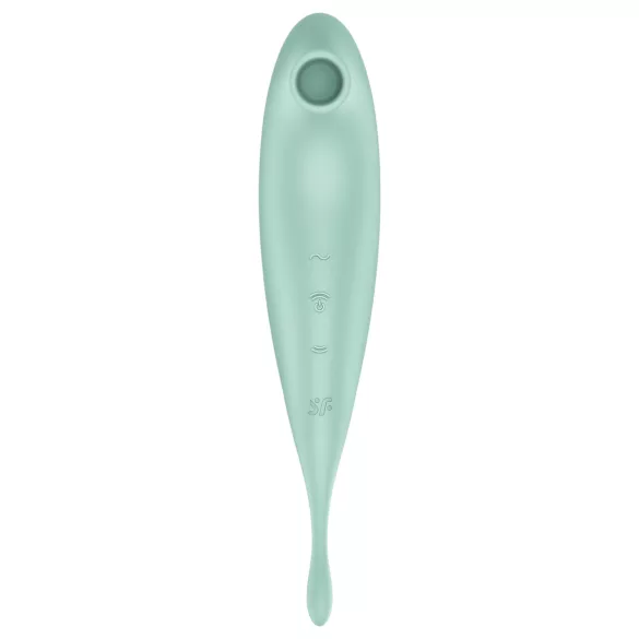 Satisfyer Twirling Pro - Vibromasseur clitoridien contrôlé par application (menthe)