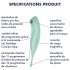 Satisfyer Twirling Pro - vibromasseur intelligent 2-en-1 pour clitoris (menthe)