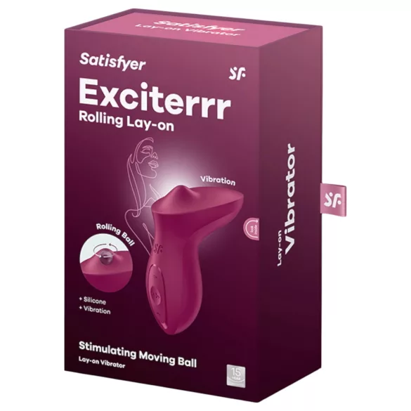 Satisfyer Exciterrr - vibromasseur clitoridien perles rotatives - rouge