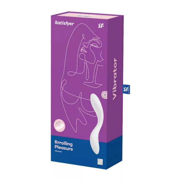 Satisfyer Rrrolling - vibromasseur point G à billes mobiles - blanc
