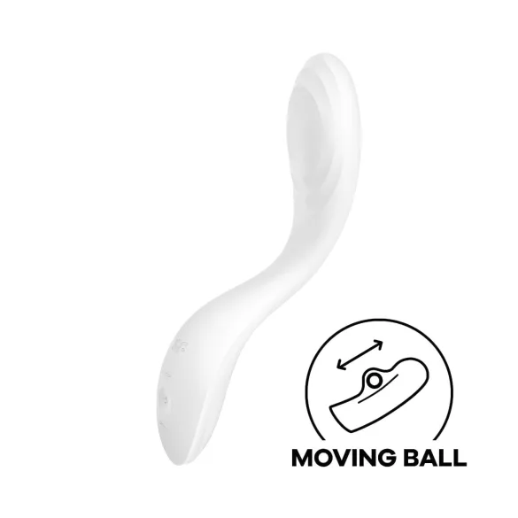Satisfyer Rrrolling - vibromasseur point G à billes mobiles - blanc