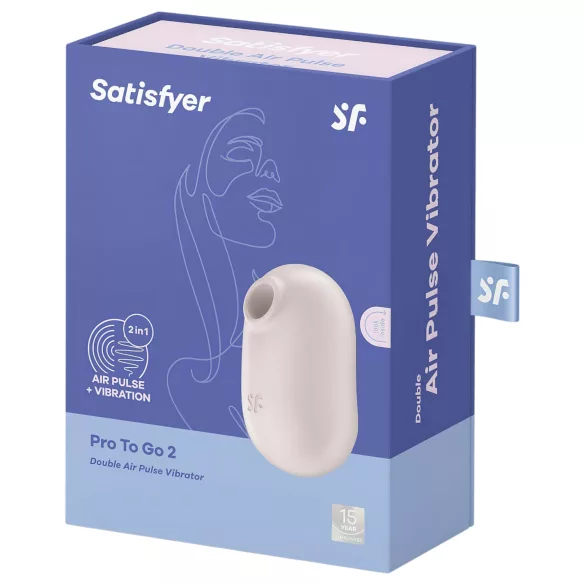 Satisfyer Pro To Go 2 - stimulateur clitoridien à ondes d’air - beige