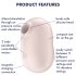Satisfyer Pro To Go 2 - Stimulateur à ondes d'air pour clitoris (beige)