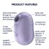 Satisfyer Pro To Go 2 - stimulateur clitoridien à vagues violette