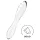 Satisfyer Dazzling Crystal 1 - godemichet double en verre - transparent