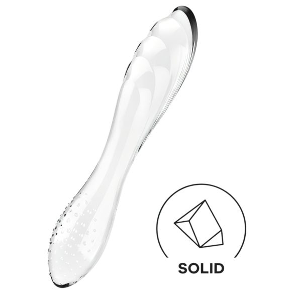 Satisfyer Cristal Éblouissant 1 - Double-Embout en Verre (Transparent)