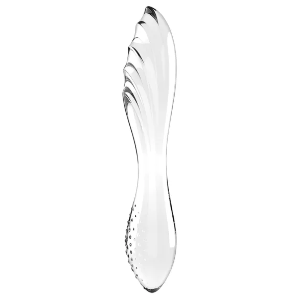 Satisfyer Dazzling Crystal 1 - godemichet double en verre - transparent