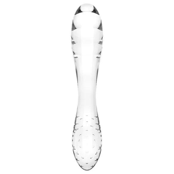 Satisfyer Dazzling Crystal 1 - godemichet double en verre - transparent