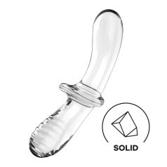 Satisfyer Double Crystal - double plaisir en verre (transparent)   Satisfyer Double Crystal - double plaisir en verre (transparent)
