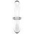 Satisfyer Double Crystal - double plaisir en verre (transparent)