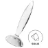 Satisfyer Sparkling Crystal - gode en verre nervuré - transparent