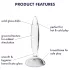 Satisfyer Sparkling Crystal - gode en verre nervuré - transparent