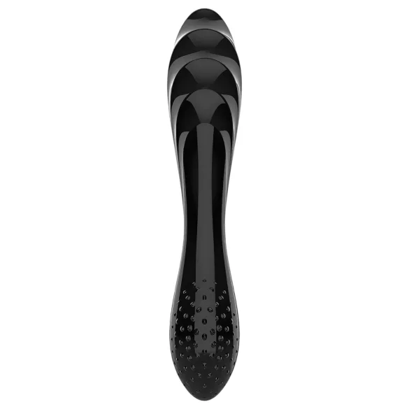 Satisfyer Dazzling Crystal 1 - godemichet double en verre - noir