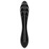 Satisfyer Dazzling Crystal 1 - Double godemichet en verre (noir)