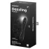 Satisfyer Dazzling Crystal 1 - godemichet double en verre - noir