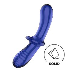 Satisfyer Double Crystal - Dildo double en verre (bleu) Satisfyer Double Crystal - Dildo double en verre (bleu)