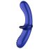 Satisfyer Double Crystal - Dildo double en verre (bleu)