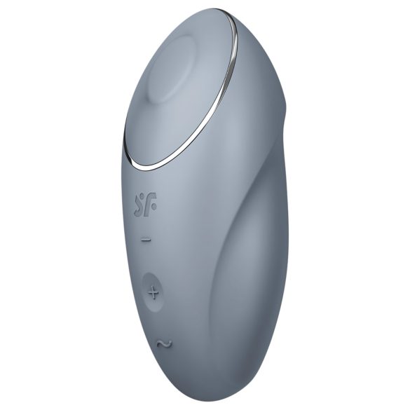 Satisfyer Tap & Climax 1 - Vibromasseur clitoridien 2en1 (gris)