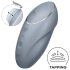 Satisfyer Tap & Climax 1 - Vibromasseur clitoridien 2en1 (gris)