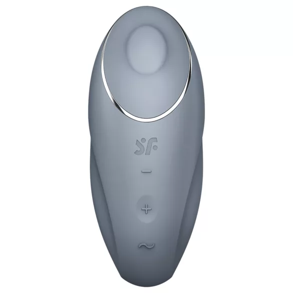 Satisfyer - Vibromasseur clitoridien 2en1 Tap & Climax 1 - silicone gris