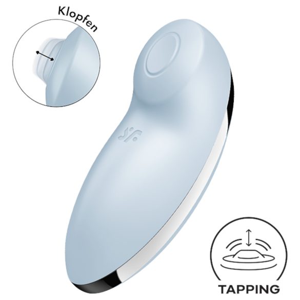 Satisfyer Tap & Climax 2 - 2en1 stimulateur et vibro (bleu)
