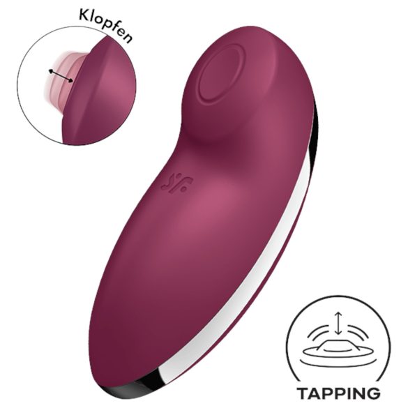 Satisfyer Tap & Climax 2 - Stimulateur & Vibromasseur 2en1 (rouge)