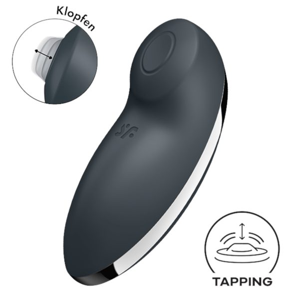 Satisfyer Tap & Climax 2 - Vibro 2en1 pour clitoris (gris)