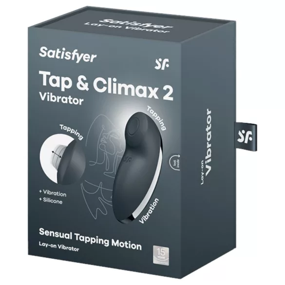 Satisfyer - Stimulateur clitoridien 2en1 vibrant - gris