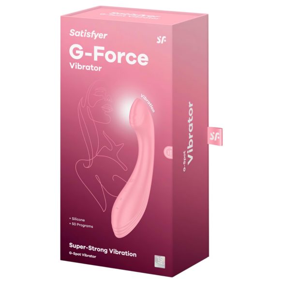 Satisfyer G-Force - vibromasseur point G rechargeable étanche - rose