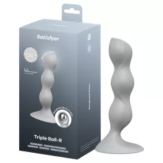   Satisfyer - Dildo à billes - Perles stimulantes - Silicone gris