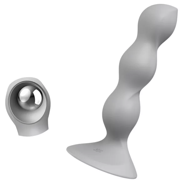 Satisfyer - Dildo à billes - Perles stimulantes - Silicone gris