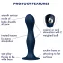 Satisfyer - Boules de Kegel lestées - silicone bleu