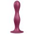 Satisfyer Double Ball-R - Dildo pondéré ventouse (rouge)