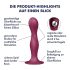 Satisfyer Double Ball-R - Dildo pondéré ventouse (rouge)