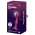 Satisfyer Double Ball-R - Dildo pondéré ventouse (rouge)