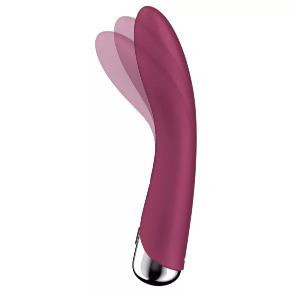 Satisfyer Spinning Vibe 1 - vibromasseur point G à tête rotative (rouge)