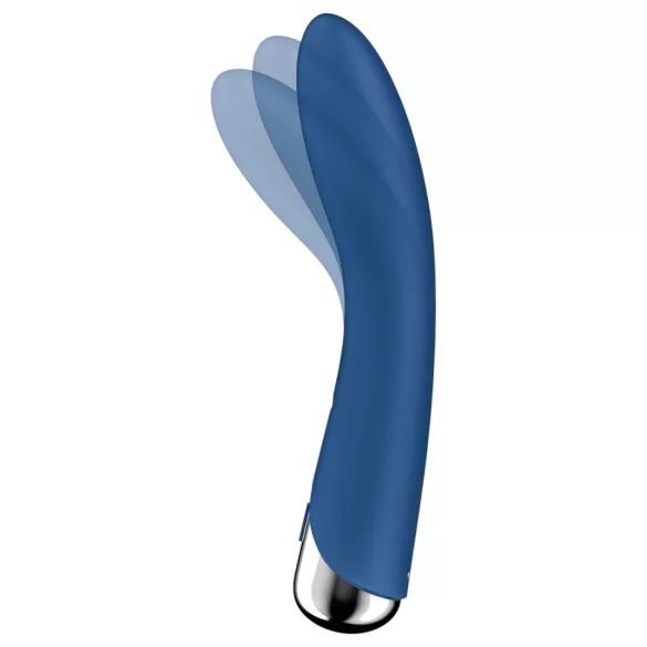 Satisfyer Spinning Vibe 1 - vibromasseur point G tête rotative - silicone bleu