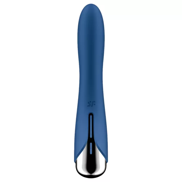Satisfyer Spinning Vibe 1 - vibromasseur point G tête rotative - silicone bleu