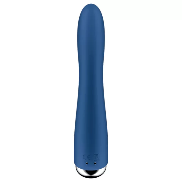 Satisfyer Spinning Vibe 1 - vibromasseur point G tête rotative - silicone bleu