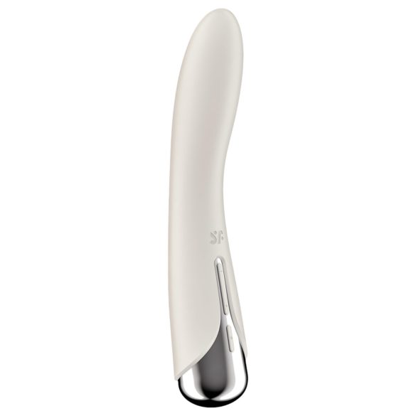 Satisfyer Spinning Vibe 1 - vibromasseur tête rotative pour point G (beige)