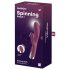 Satisfyer Spinning Rabbit 1 - vibromasseur rouge à bras clitoridien rotatif