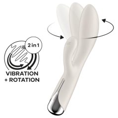   Satisfyer Spinning Rabbit 1 - Vibromasseur à bras rotatif pour clitoris (beige)