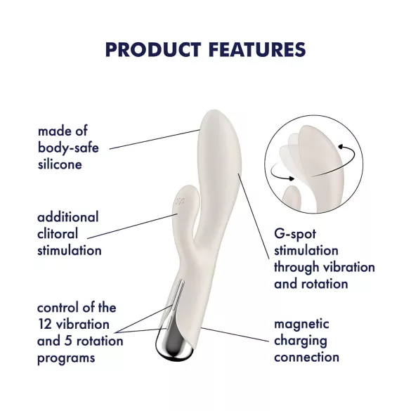 Satisfyer Spinning Rabbit 1 - vibromasseur rabbit rotatif