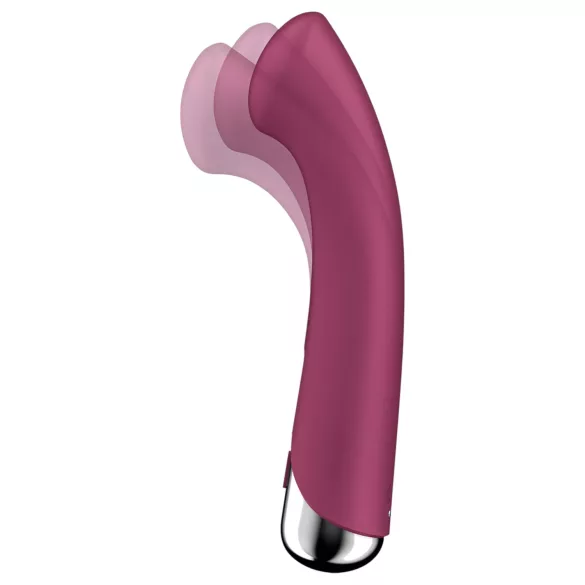 Satisfyer Spinning G-Spot 1 - vibromasseur point G à tête rotative (rouge)