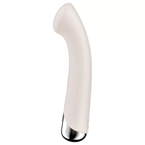 Satisfyer - Vibrateur point G tête rotative - silicone beige