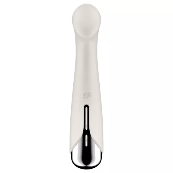 Satisfyer - Vibrateur point G tête rotative - silicone beige