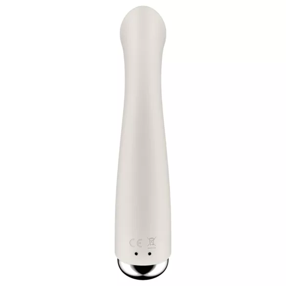 Satisfyer - Vibrateur point G tête rotative - silicone beige