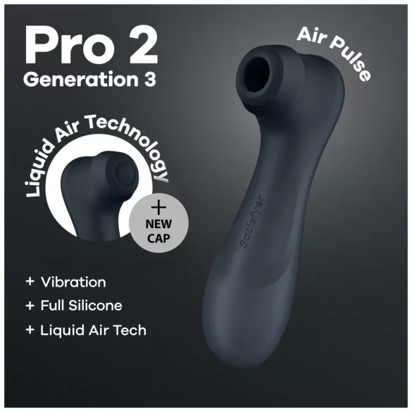 Satisfyer Pro2 Gen3 - stimulateur clitoridien à ondes d'air - gris foncé